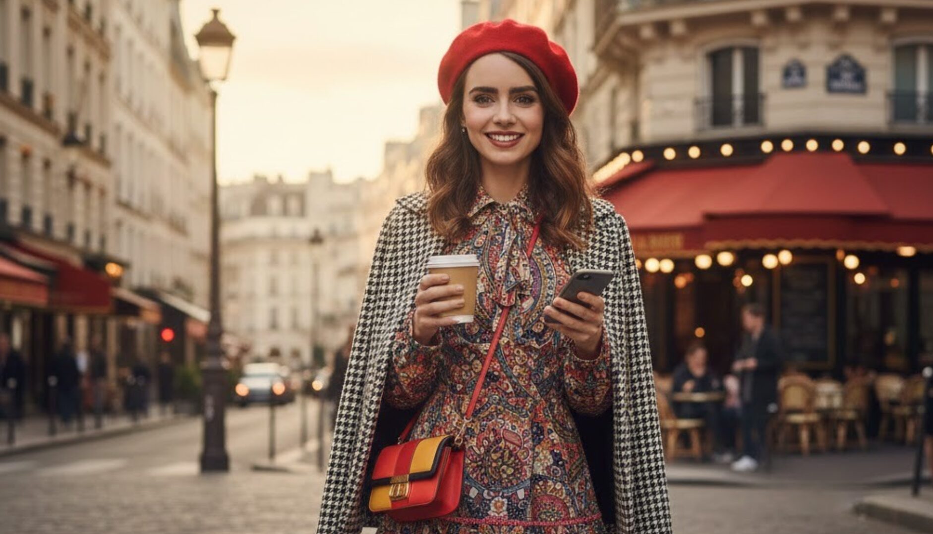 Stilvolle Neue Staffel Emily In Paris Ebenbild