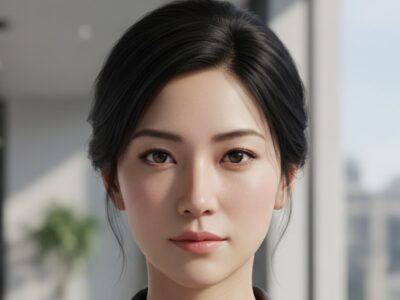 Hitomi Koizumi als Ehefrau von Pierre Littbarski