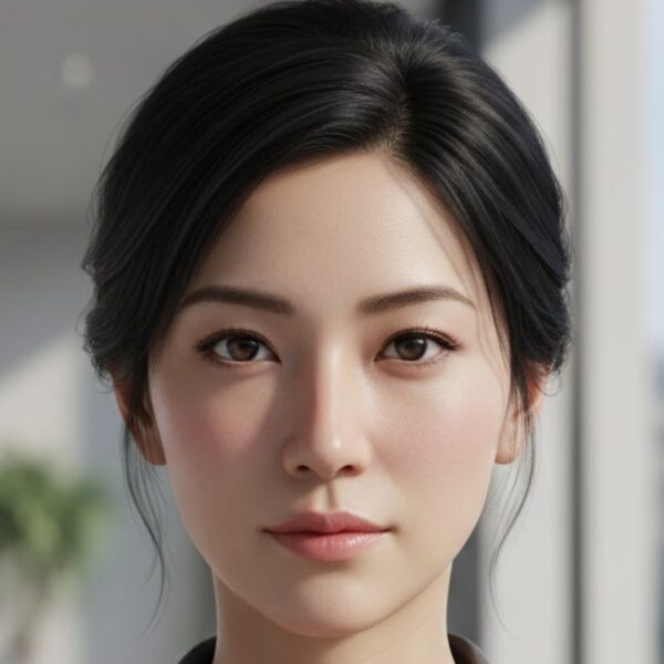Hitomi Koizumi als Ehefrau von Pierre Littbarski