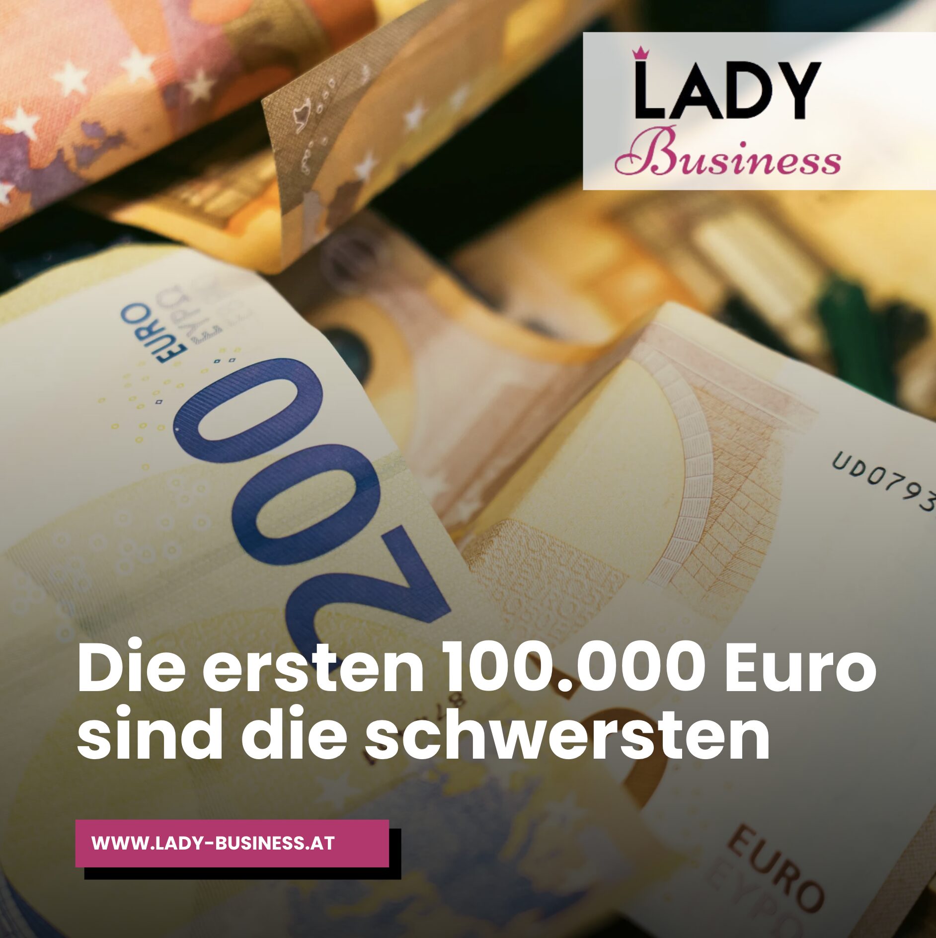 Die ersten 100.000 Euro sind die schwersten Die ersten 100.000 Euro sind die schwersten