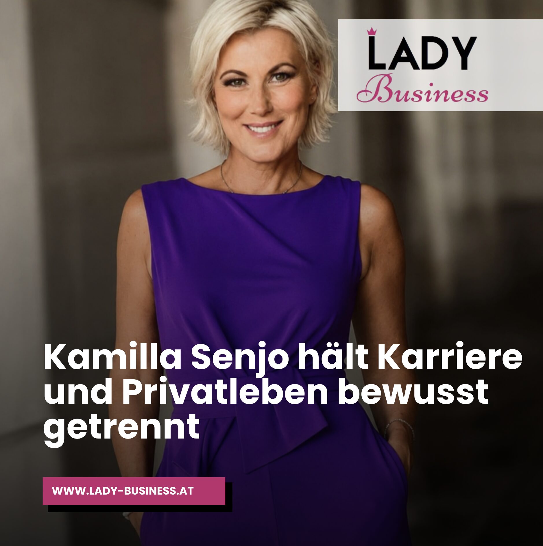 Kamilla Senjo hält Karriere und Privatleben bewusst getrennt Kamilla Senjo hält Karriere und Privatleben bewusst getrennt